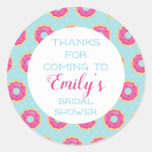Donut Party Thank You Stickers