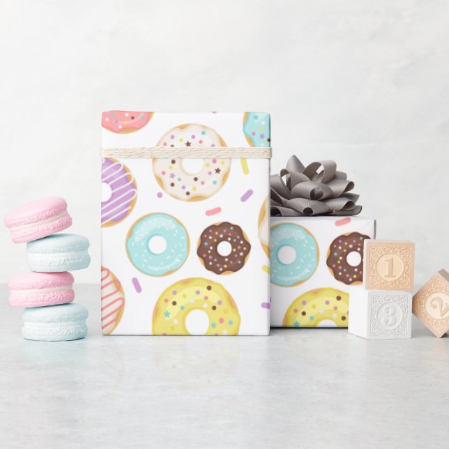 Donut Party  Wrapping Paper (Baby Shower)