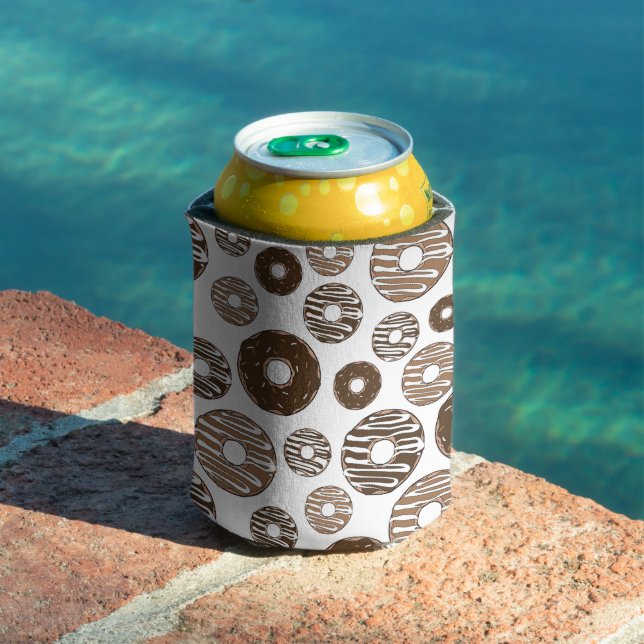 Donut Pattern, Chocolate Donuts, Caramel Donuts Can Cooler (In Situ Pool)