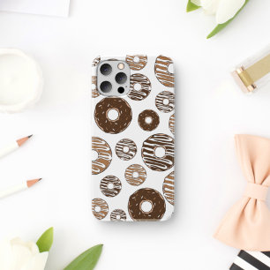 Donut Pattern, Chocolate Donuts, Caramel Donuts iPhone 17 Case