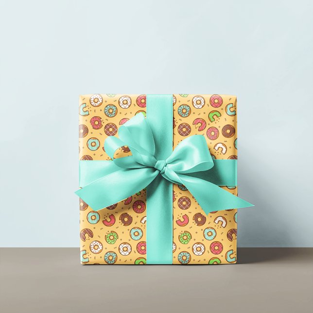 Donut Pattern | Orange Cream Wrapping Paper (Creator Uploaded)