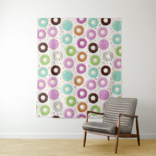 Donut Pattern tapestries