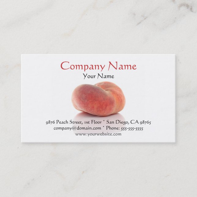 Donut Peach Business Card (Front)