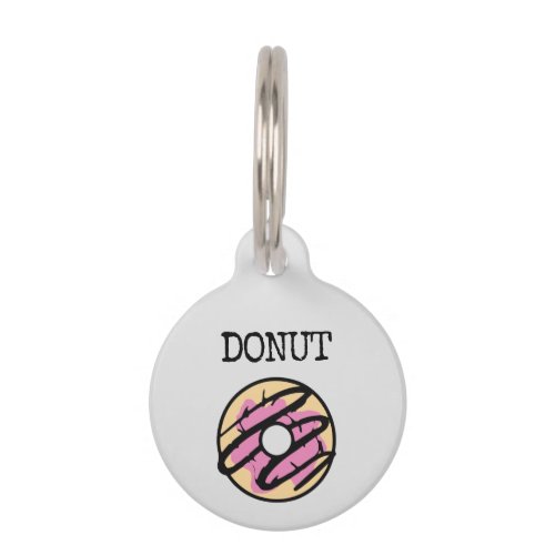 Donut Pet ID Tag