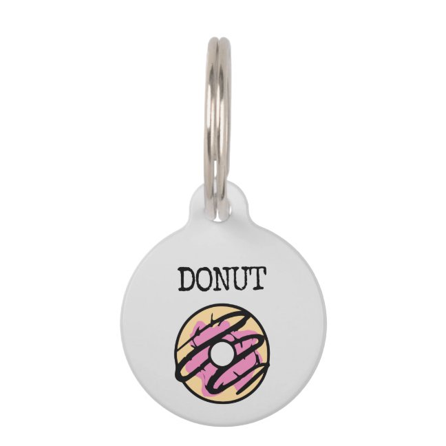 Donut Pet ID Tag