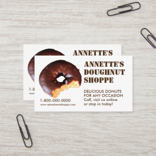 Donut Photo Doughnut Shop Business Cards