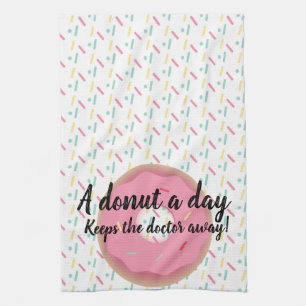 Donut Physician Funny Gift Kitchen Towel