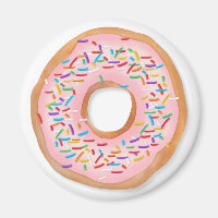 Donut Pink Frosting Sprinkles Cute Food | Doughnut