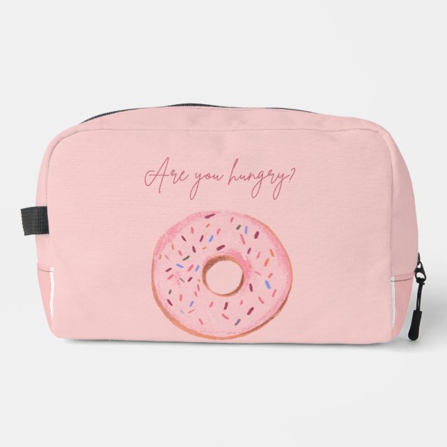 Donut Pouch – “Are You Hungry?” 🍩💞 (Front)
