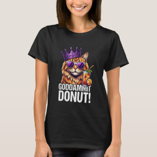 Donut Princess Cat Meme u2013 Kawaii Funny Cartoon T-Shirt