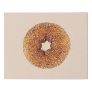 Donut Printed Faux Wrapped Canvas Print