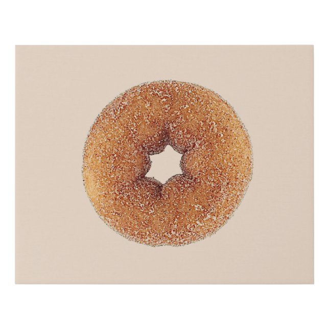 Donut Printed Faux Wrapped Canvas Print (Front)