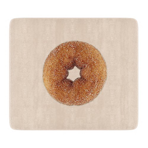Donut Printed Glass Cutting Board