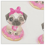 Donut Pug Fabric