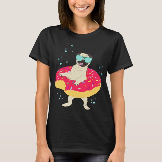 donut pug - lifebuoy Classic T-Shirt 691 (Front)
