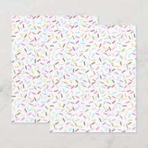 Donut Rainbow Sprinkles Scrapbooking Paper