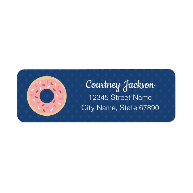 Donut Return Address Labels (Front)