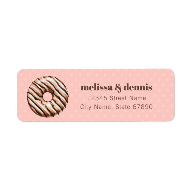 Donut Return Address Labels (Front)