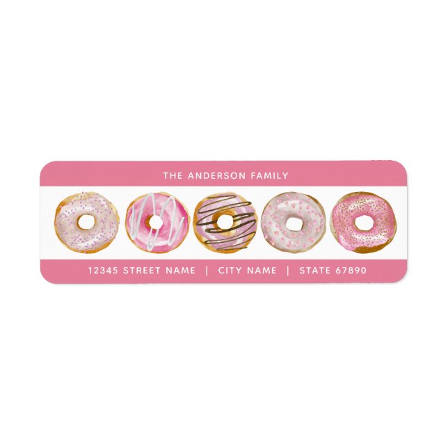 Donut Return Address Labels (Front)