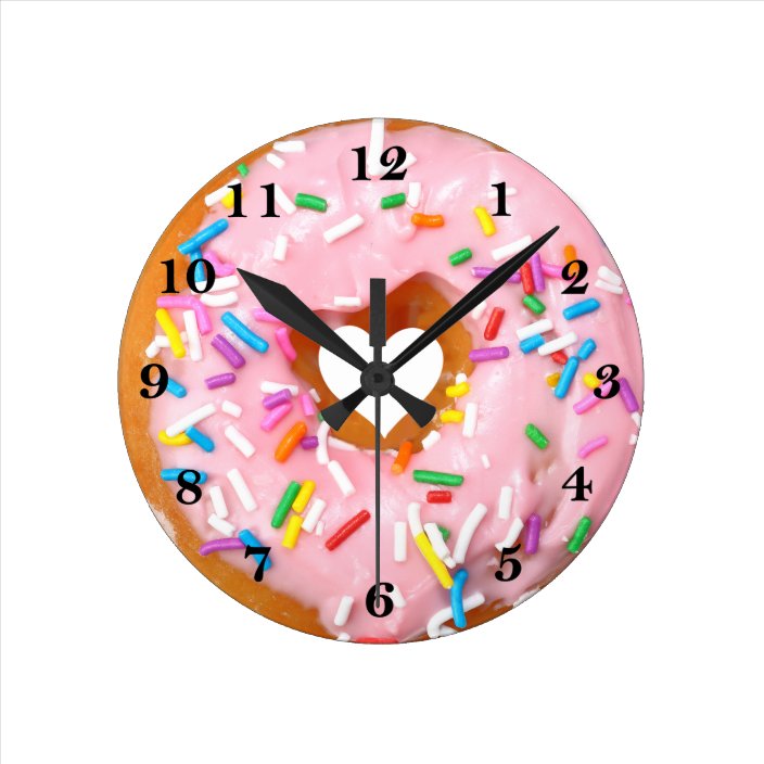 Donut Round Clock 