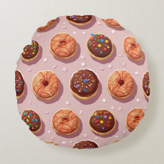Donut  Round Pillow