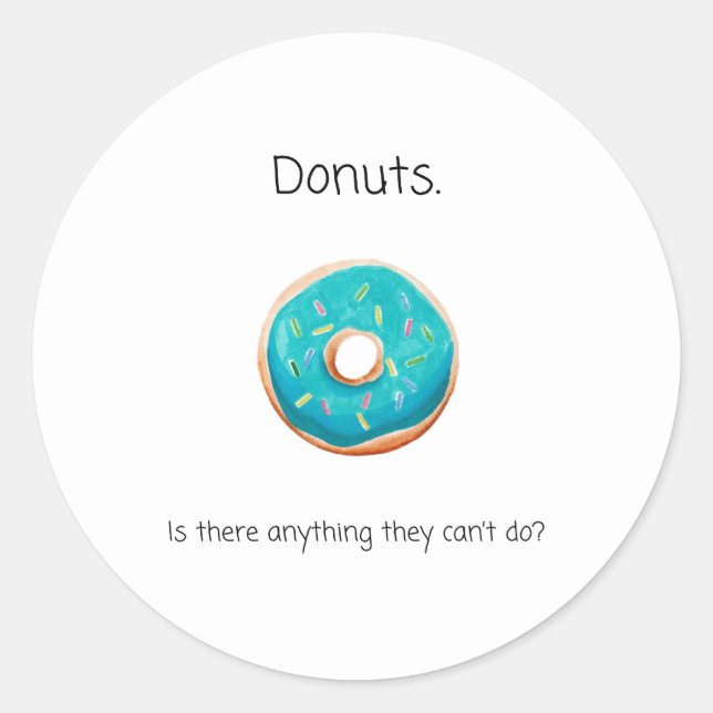 Donut Round Sticker (Front)