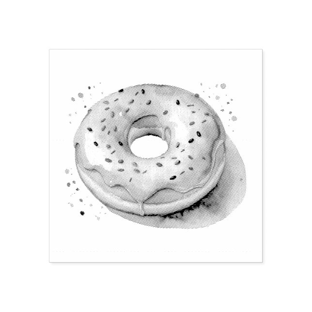 Donut  rubber stamp (Imprint)