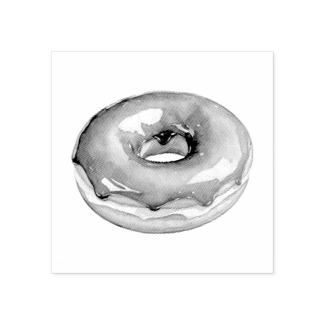 Donut  rubber stamp (Imprint)