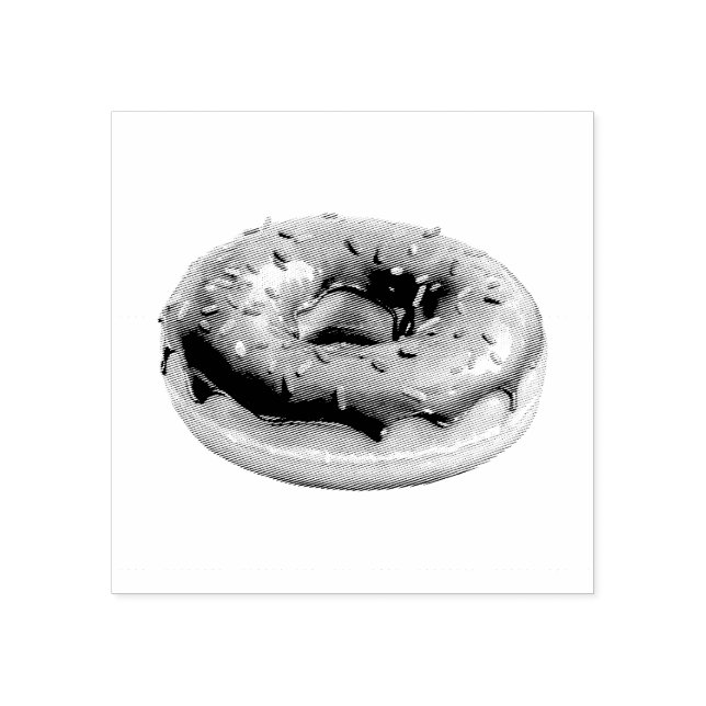 Donut  rubber stamp (Imprint)
