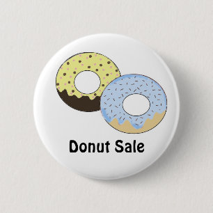 Donut Sale Pinback Button