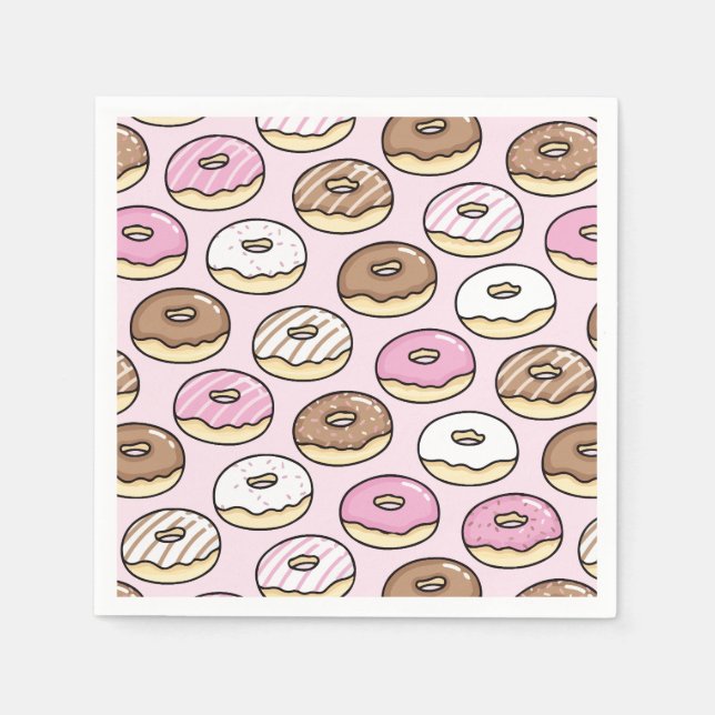 Donut seamless pattern napkins (Front)
