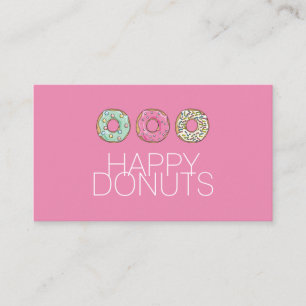 Donut Shop Bakery Caffe Pasty Business Card