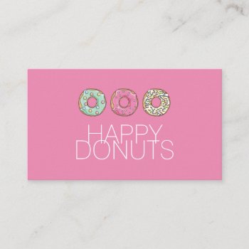 Donut Shop Bakery Caffe Pasty Business Card by olicheldesign at Zazzle