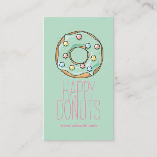 Donut Shop Bakery Caffe Pasty Business Card