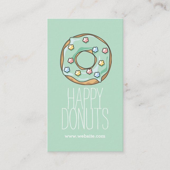 Donut Shop Bakery Caffe Pasty Business Card (Front)