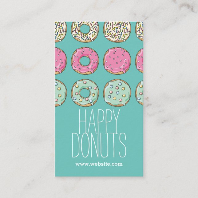 Donut Shop Bakery Caffe Pasty Business Card (Front)