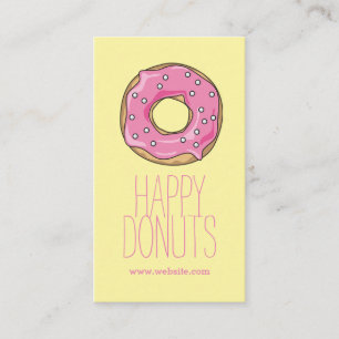 Donut Shop Bakery Caffe Pasty Business Card