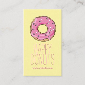 Donut Shop Bakery Caffe Pasty Business Card by olicheldesign at Zazzle