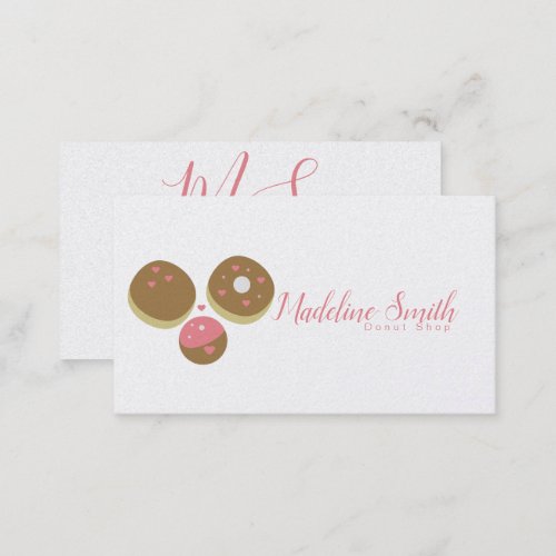 Donut Shop Bakery Cake Decorator  Business Card