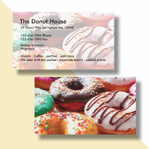 Donut Shop Business Cards