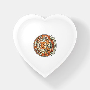 Donut Shop Cat Donut Shop Cat Vintage Vector Art S Paperweight