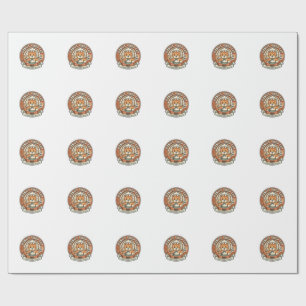 Donut Shop Cat Donut Shop Cat Vintage Vector Art S Wrapping Paper