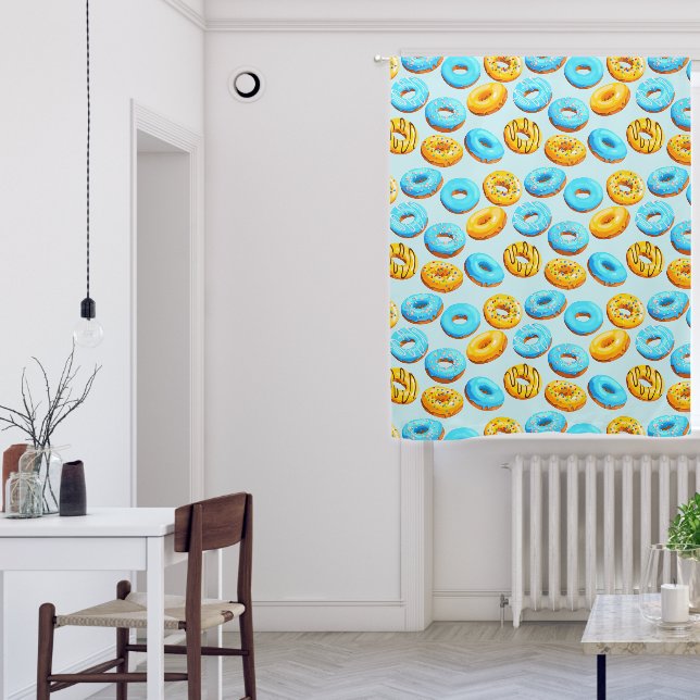 Donut Shop Donuts Pattern Window Sun Blackout Curtains (Living Room)