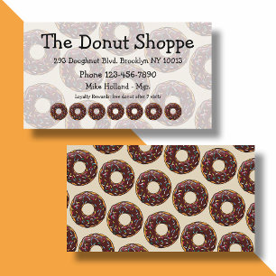 Donut Shop Doughnut Loyalty Cards