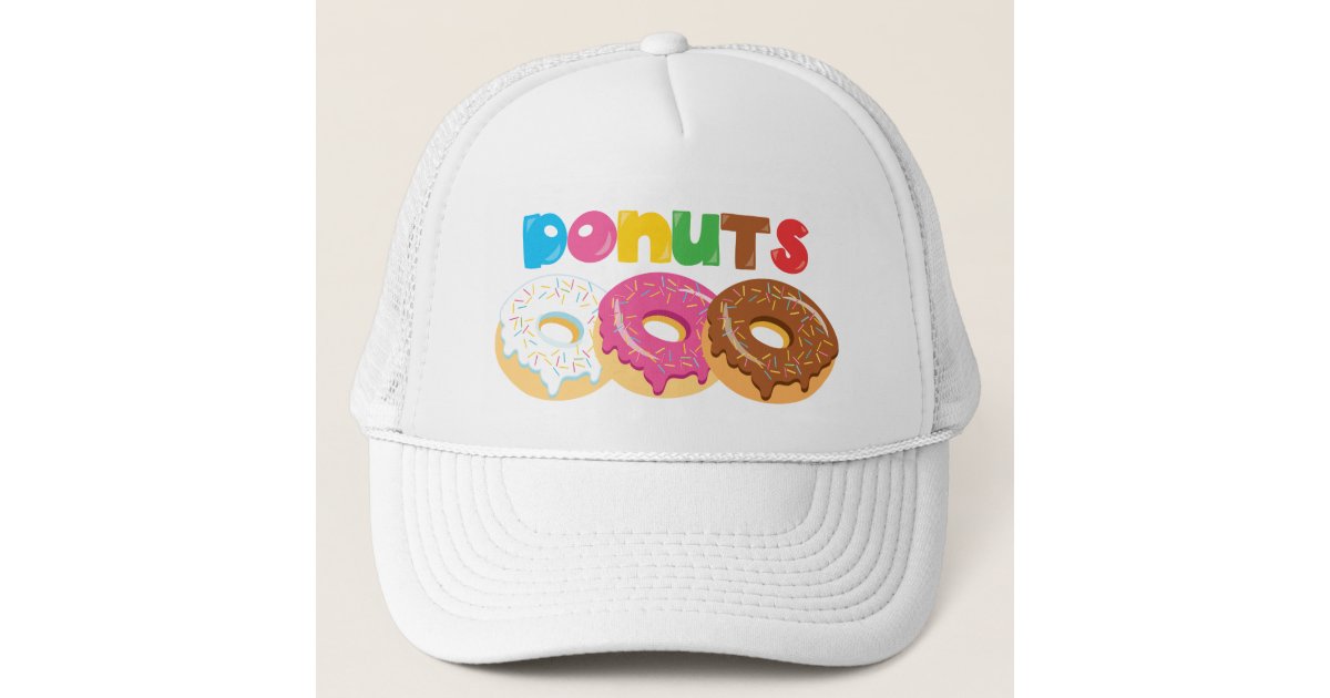 Fishman Donut Hat, Phish Hat, Red Circle Donut Hat Fishman Donut  Embroidered Hat