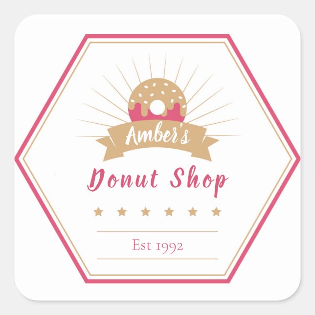 Donut Shop Label (Front)
