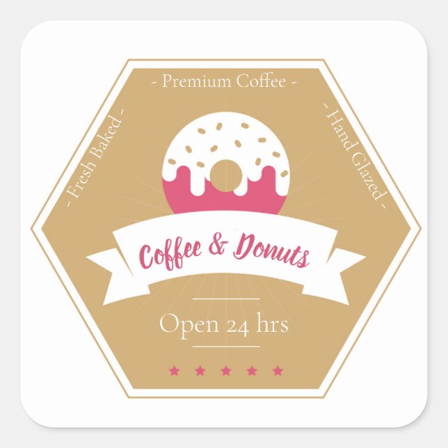 Donut Shop Label (Front)