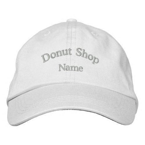 Donut Shop Name Embroidered Hat