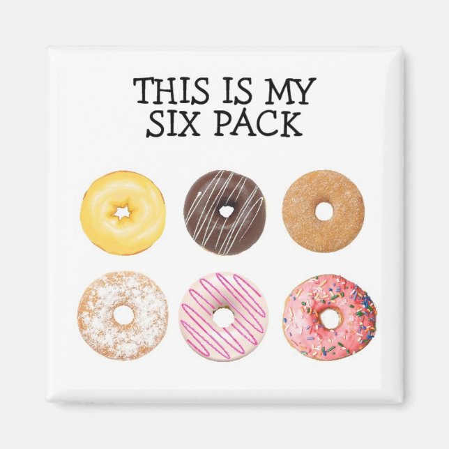 Donut six pack magnet (Front)