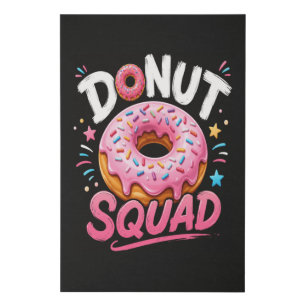 Donut Sprinkle Kindness Funny Faux Canvas Print